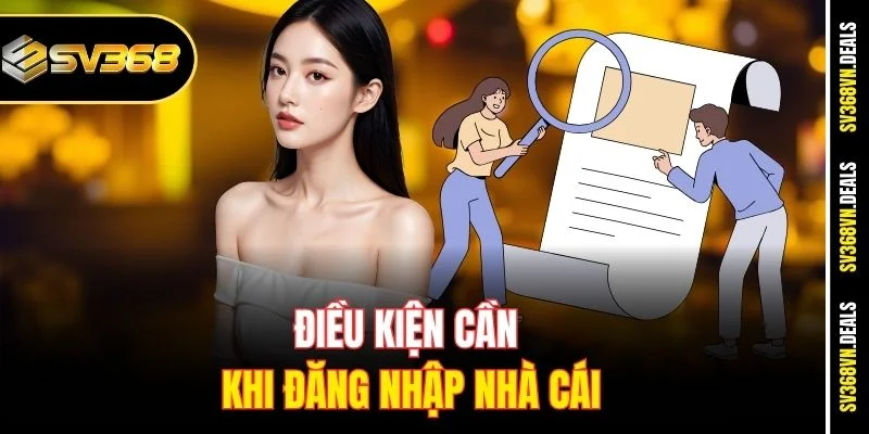Điều kiện cần khi đăng nhập nhà cái